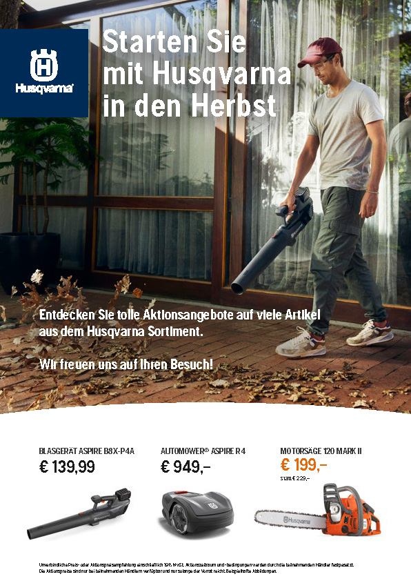 Husqvarna Herbstbroschüre 2023